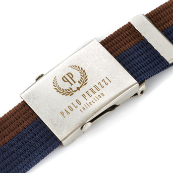 PASEK MĘSKI PAOLO PERUZZI PARCIANY BRĄZ PW-02-PP-115CM