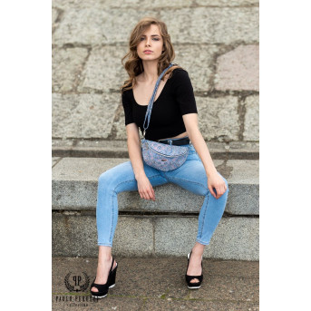 DAMSKA SASZETKA NERKA PAOLO PERUZZI SKÓRZANA Z-15-K