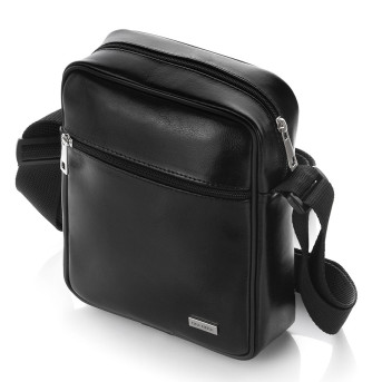 SKÓRZANA SASZETKA MĘSKA NA RAMIĘ PAOLO PERUZZI Z-17-BL