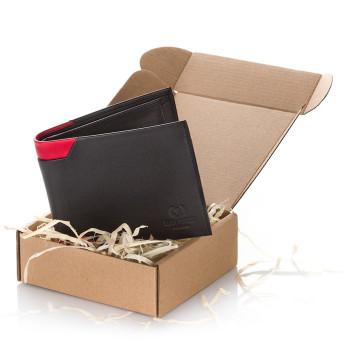 DUŻY SKÓRZANY PORTFEL MĘSKI PAOLO PERUZZI ZE SKÓRY LICOWEJ IN-13-RED