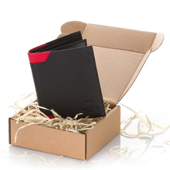 PORTFEL MĘSKI PAOLO PERUZZI SKÓRZANY RFID IN-15-RED