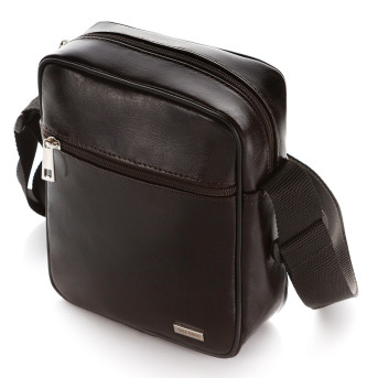 SASZETKA MĘSKA NA RAMIĘ SKÓRZANA PAOLO PERUZZI Z-17-BR